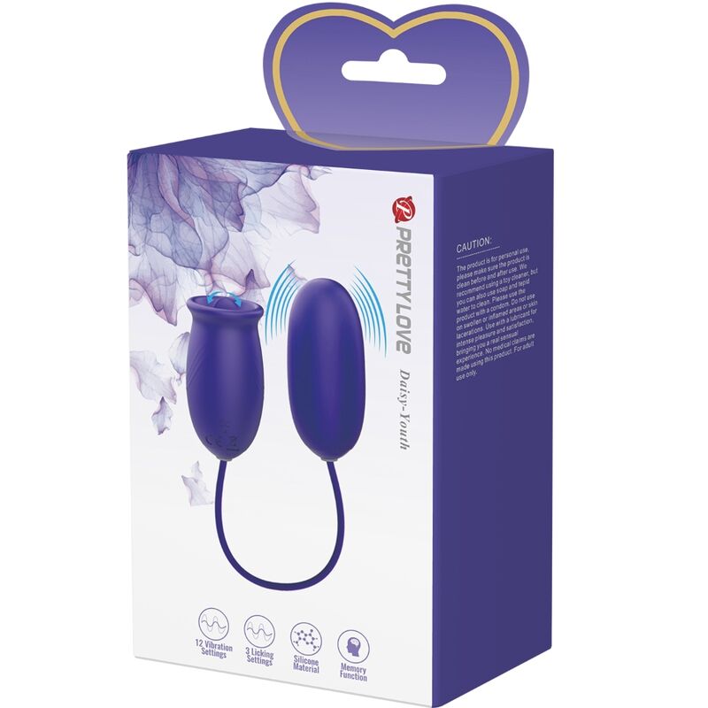 PRETTY LOVE - DAISY YOUTH OPLAADBARE VIBRERENDE STIMULATOR VIOLET