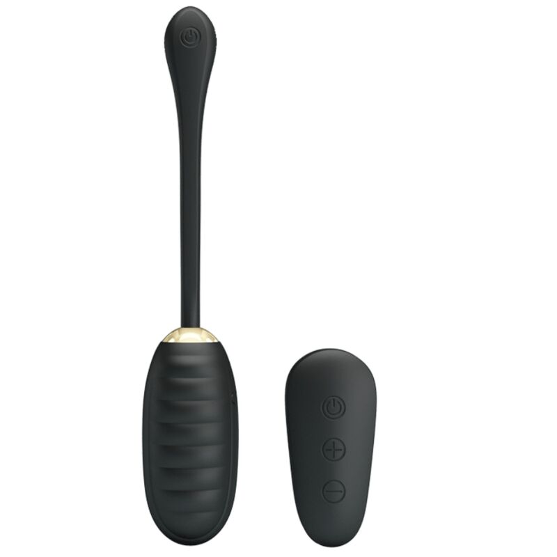 PRETTY LOVE - DOREEN LUXE OPLAADBARE ZWARTE VIBRATIE-EI MET AFSTANDSBEDIENING