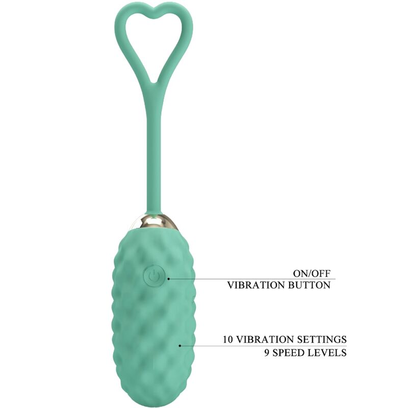 PRETTY LOVE - VIVIAN AFSTANDSBEDIENING VIBREREND EI GROEN