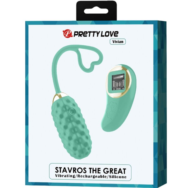 PRETTY LOVE - VIVIAN AFSTANDSBEDIENING VIBREREND EI GROEN
