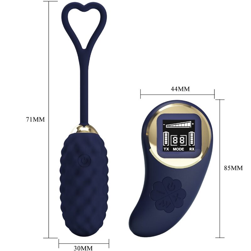 PRETTY LOVE - VIVIAN AFSTANDSBEDIENING VIBREREND EI BLAUW