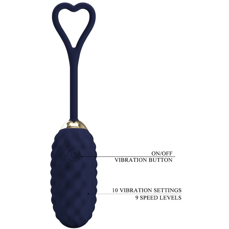 PRETTY LOVE - VIVIAN AFSTANDSBEDIENING VIBREREND EI BLAUW
