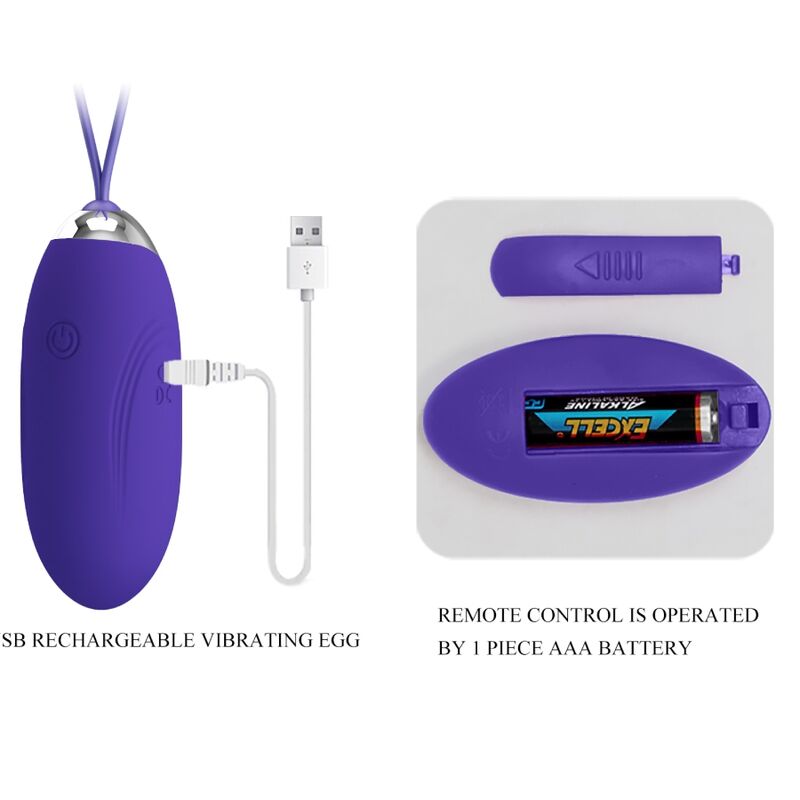 PRETTY LOVE - JENNY YOUTH AFSTANDSBEDIENING VIBREREND EI VIOLET
