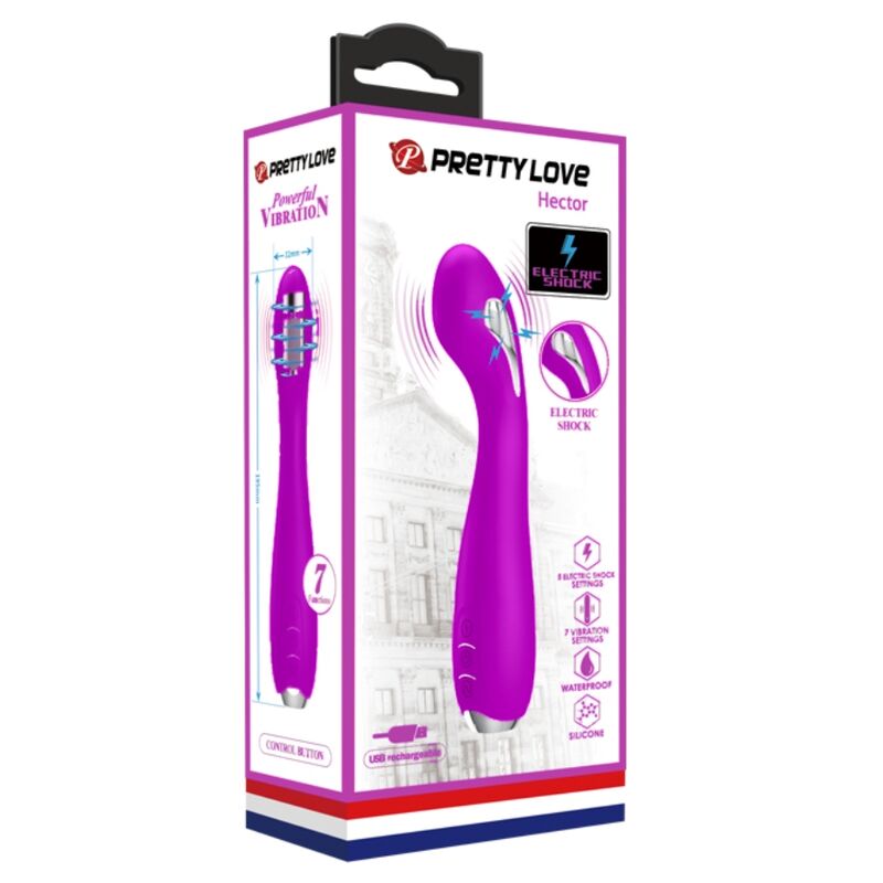 PRETTY LOVE - HECTOR OPLAADBARE &amp; WATERDICHTE ELEKTROSHOCK VIBRATOR PAARS