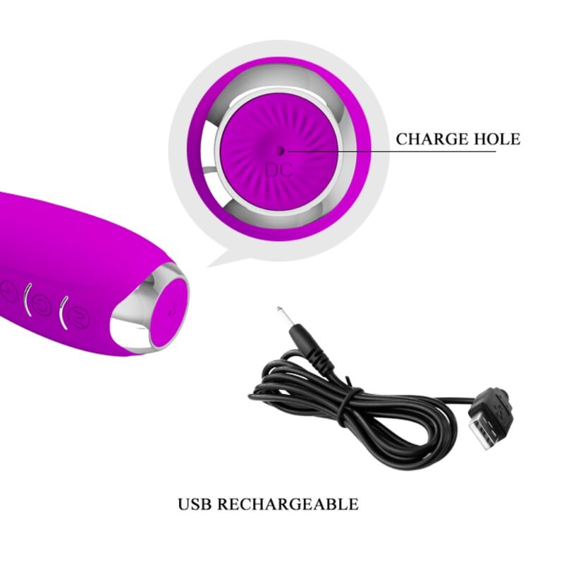 PRETTY LOVE - HECTOR OPLAADBARE &amp; WATERDICHTE ELEKTROSHOCK VIBRATOR PAARS