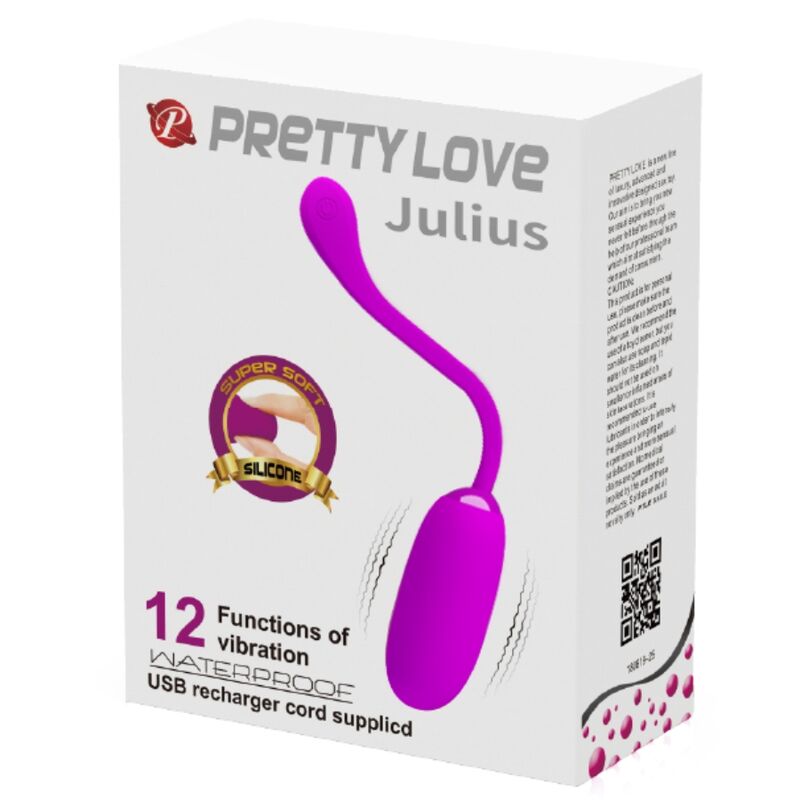 PRETTY LOVE - JULIUS WATERDICHT &amp; OPLAADBAAR VIBREREND EI PAARS