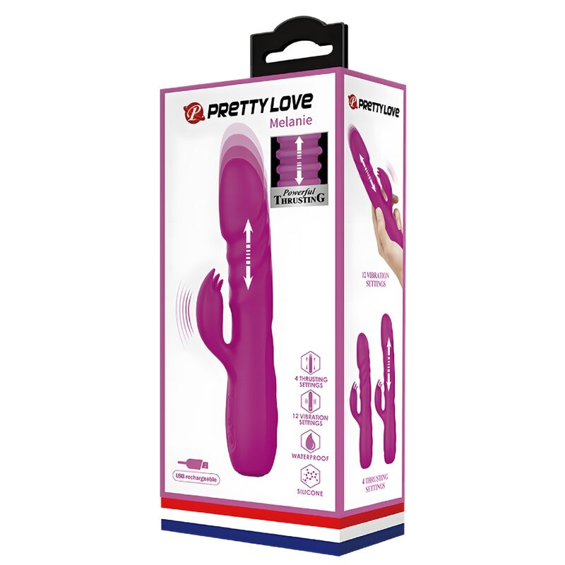 PRETTY LOVE - MELANIE OPLAADBARE KONIJNVIBRATOR PAARS
