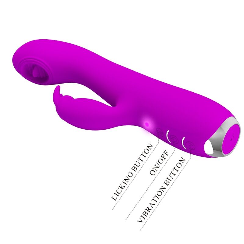 PRETTY LOVE - RACHEL OPLAADBARE VIBRATOR MET STIMULERENDE GOLVEN PAARS
