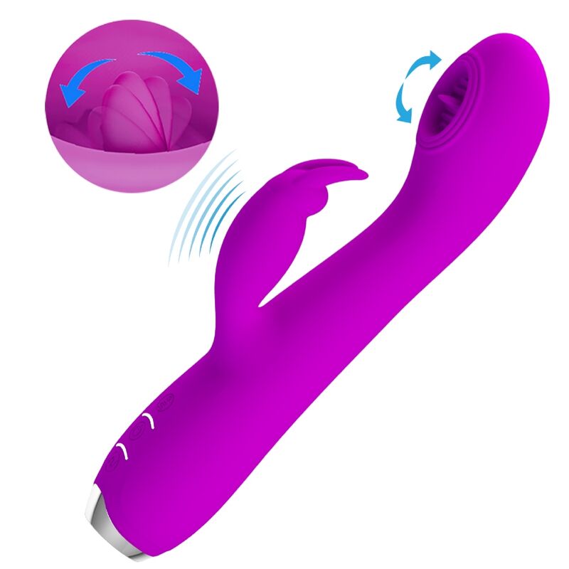 PRETTY LOVE - RACHEL OPLAADBARE VIBRATOR MET STIMULERENDE GOLVEN PAARS