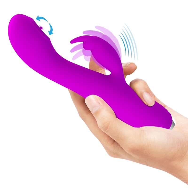 PRETTY LOVE - RACHEL OPLAADBARE VIBRATOR MET STIMULERENDE GOLVEN PAARS