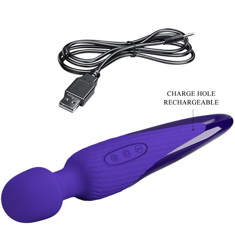 PRETTY LOVE - ANTONY YOUTH VIBRATOR WAND MET VIOLET HITTE-EFFECT