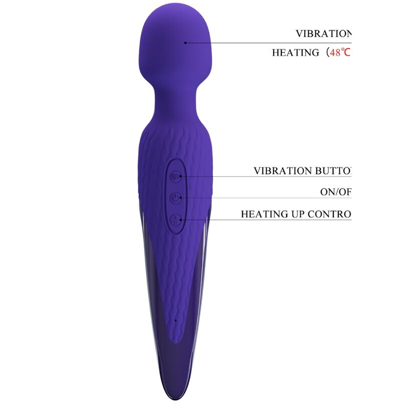 PRETTY LOVE - ANTONY YOUTH VIBRATOR WAND MET VIOLET HITTE-EFFECT