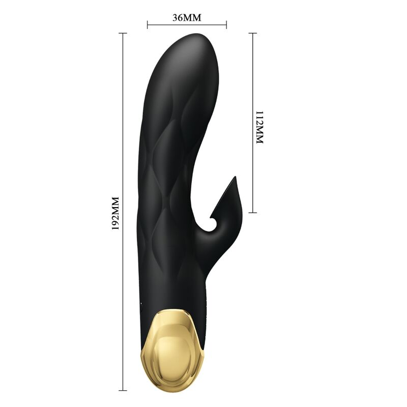 PRETTY LOVE - LUXE VERGULDE OPLAADBARE ZWARTE VIBRATOR