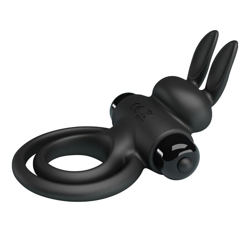 PRETTY LOVE - VIBRERENDE RING III KONIJN VOOR ZWARTE PENIS