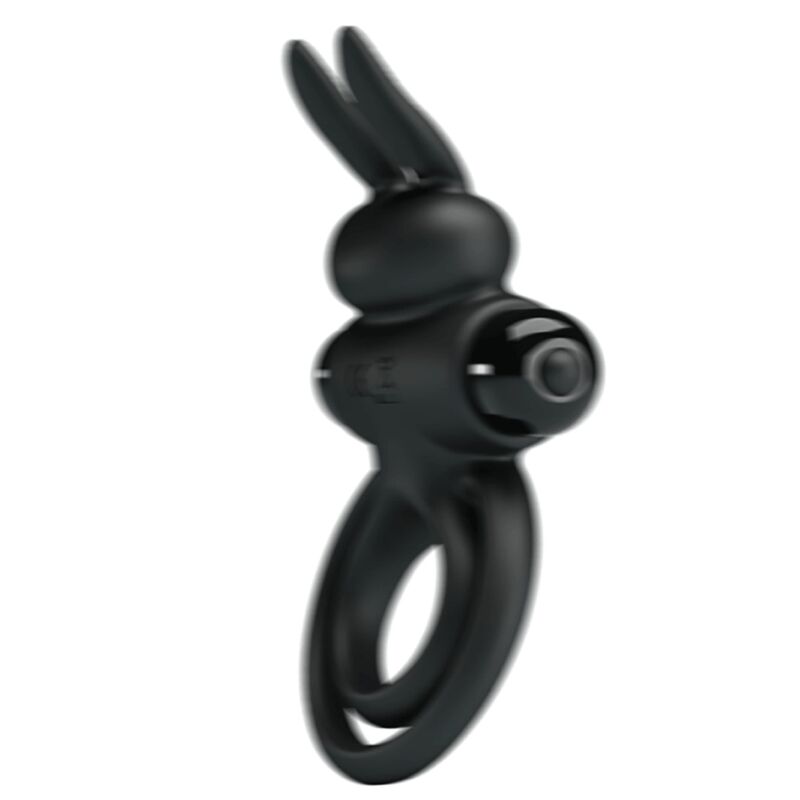 PRETTY LOVE - VIBRERENDE RING III KONIJN VOOR ZWARTE PENIS