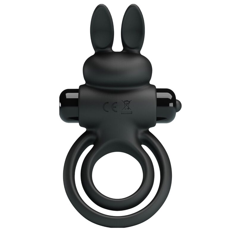 PRETTY LOVE - VIBRERENDE RING III KONIJN VOOR ZWARTE PENIS