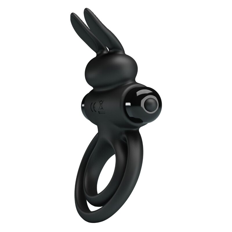 PRETTY LOVE - VIBRERENDE RING III KONIJN VOOR ZWARTE PENIS