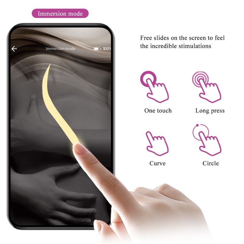 PRETTY LOVE - NIMF APP-GECONTROLEERD VIBREREND EI PAARS