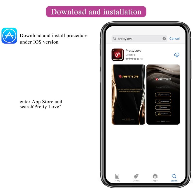 PRETTY LOVE - NIMF APP-GECONTROLEERD VIBREREND EI PAARS