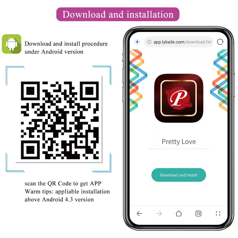 PRETTY LOVE - NIMF APP-GECONTROLEERD VIBREREND EI PAARS