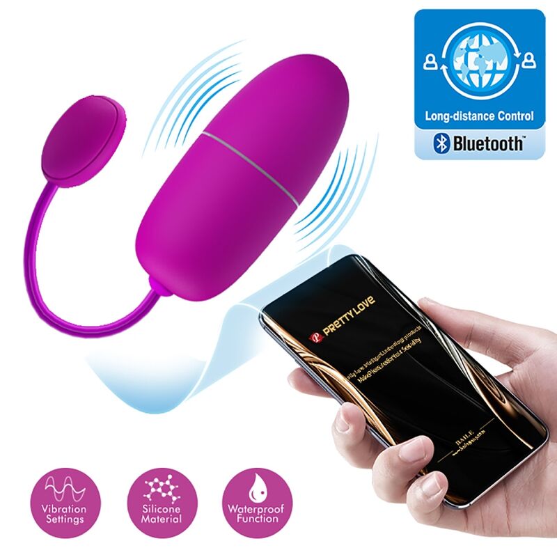PRETTY LOVE - NIMF APP-GECONTROLEERD VIBREREND EI PAARS