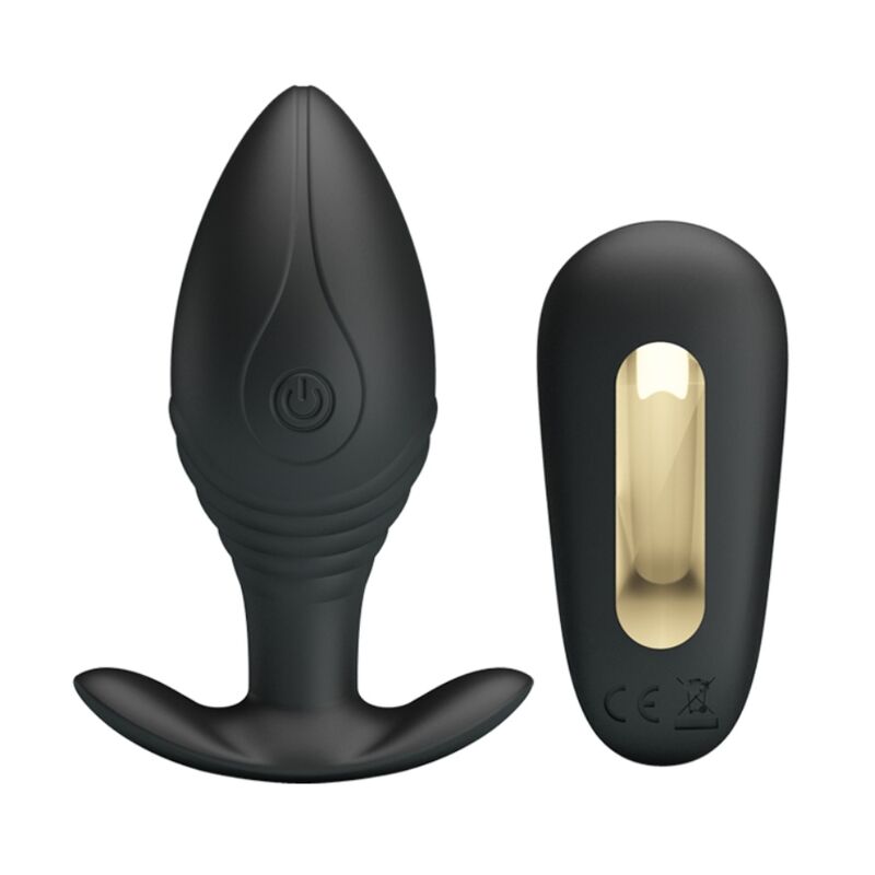 PRETTY LOVE - REGINA PLUG OPLAADBARE ANALE VIBRATOR ZWART