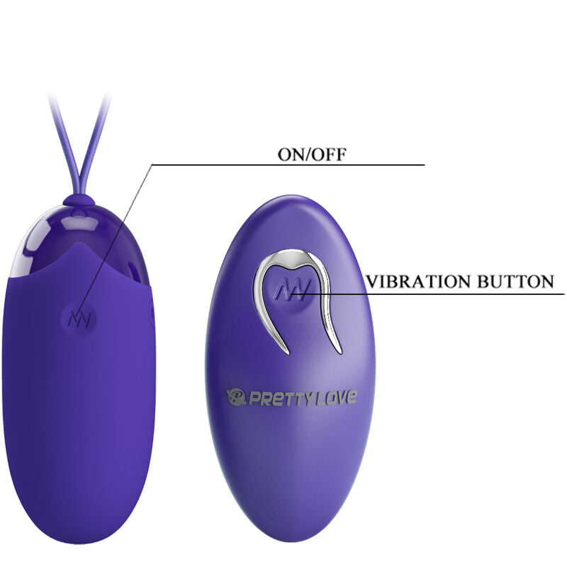 PRETTY LOVE - BERGER YOUTH AFSTANDSBEDIENING VIBREREND EI VIOLET