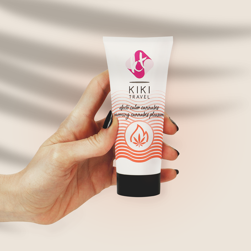 KIKÍ TRAVEL - GLIJGEL MET CANNABISSMAAK EN INTENS HITTE-EFFECT 50 ML