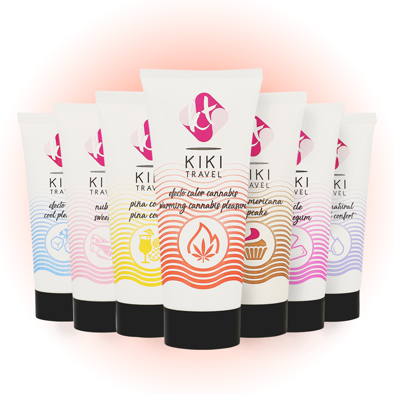 KIKÍ TRAVEL - GLIJGEL MET CANNABISSMAAK EN INTENS HITTE-EFFECT 50 ML