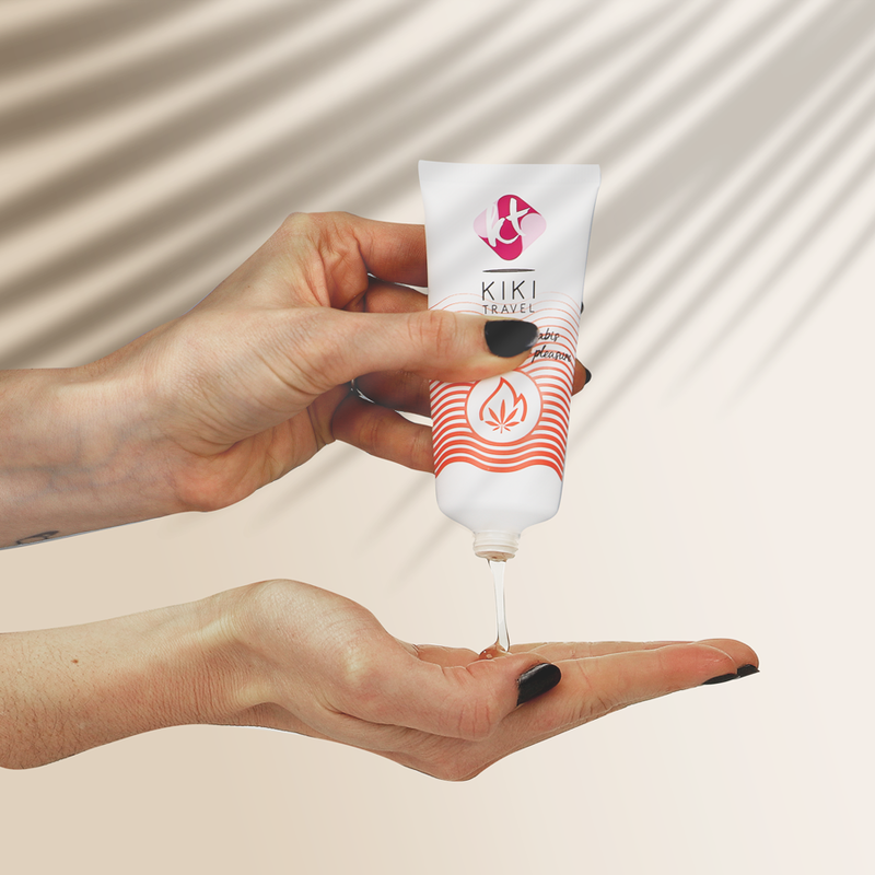 KIKÍ TRAVEL - GLIJGEL MET CANNABISSMAAK EN INTENS HITTE-EFFECT 50 ML