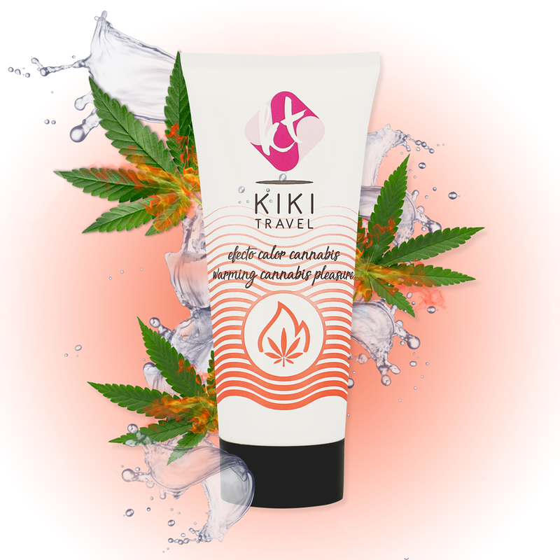 KIKÍ TRAVEL - GLIJGEL MET CANNABISSMAAK EN INTENS HITTE-EFFECT 50 ML