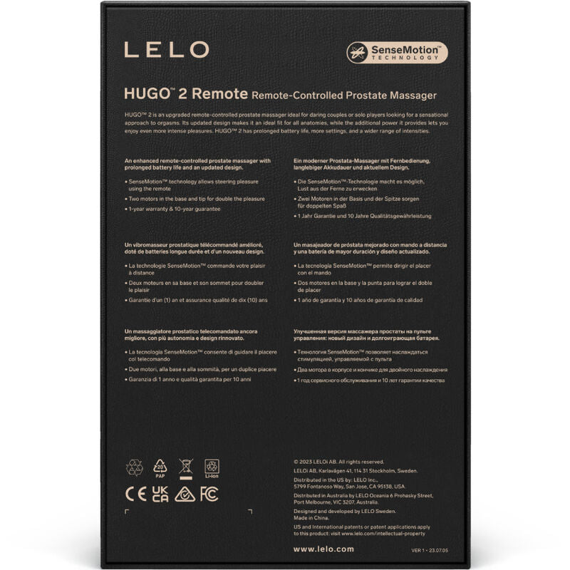 LELO - HUGO 2 PROSTAATMASSAGER AFSTANDSBEDIENING GROEN