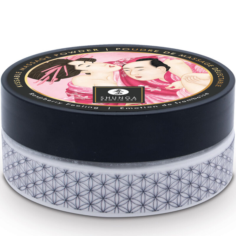 SHUNGA - FRAMBOZEN EETBARE MASSAGEPOEDER KIT