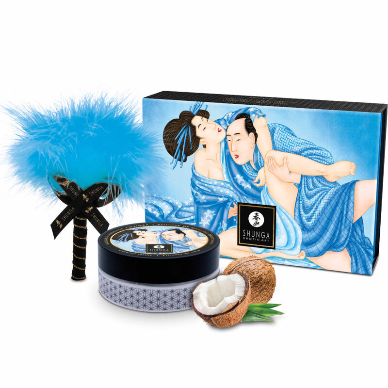 SHUNGA - EETBARE MASSAGEPOEDERSET VAN KOKOS