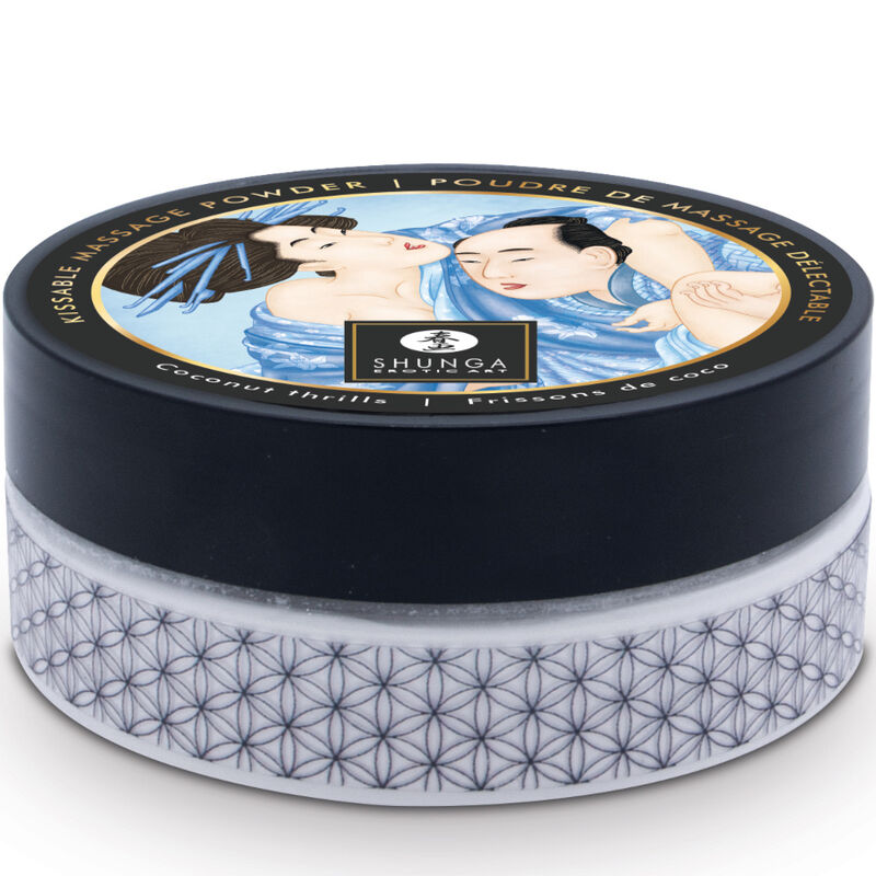 SHUNGA - EETBARE MASSAGEPOEDERSET VAN KOKOS