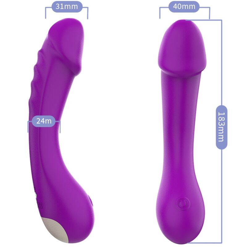 ARMONY - VIOLETTE SILICONEN G-SPOT VIBRERENDE DILDO