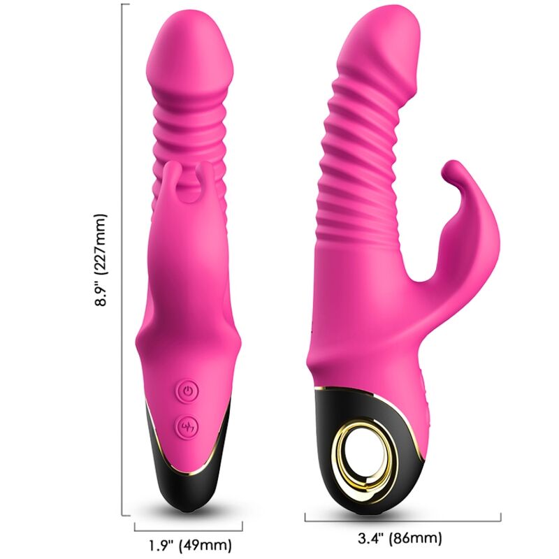 ARMONY - ZING VIBRERENDE DILDO KONIJN FUCHSIA