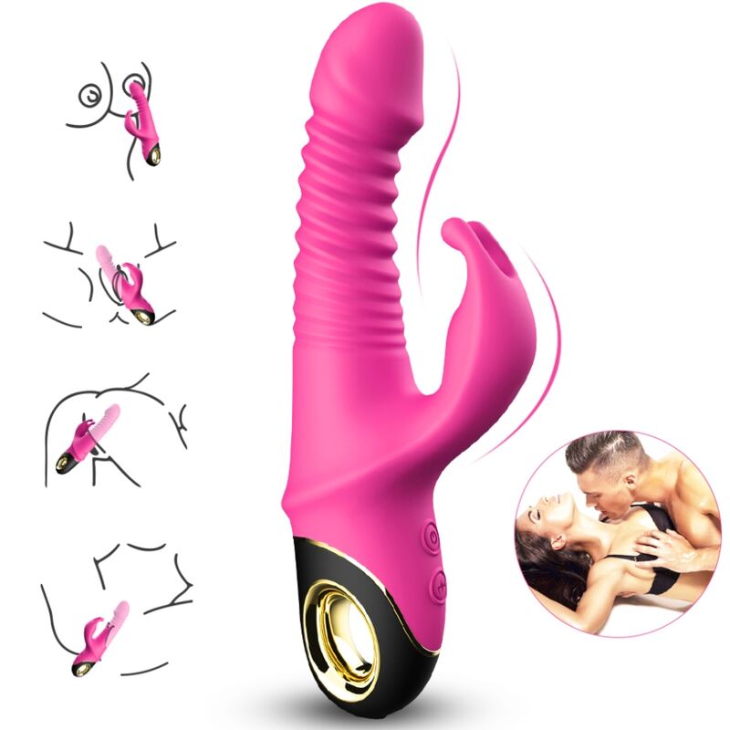 ARMONY - ZING VIBRERENDE DILDO KONIJN FUCHSIA