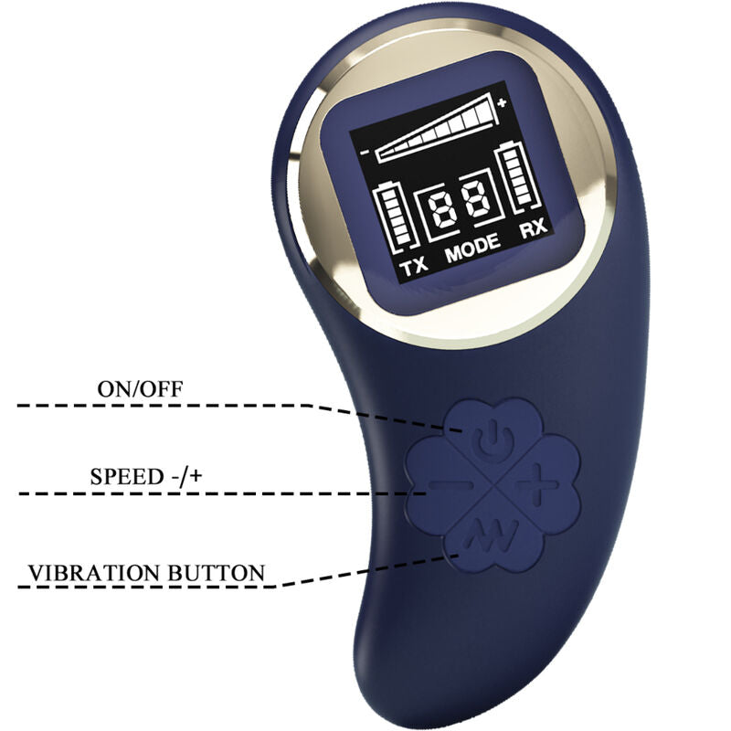 PRETTY LOVE - MINA EI VIBRATOR AFSTANDSBEDIENING BLAUW