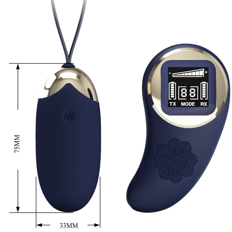 PRETTY LOVE - MINA EI VIBRATOR AFSTANDSBEDIENING BLAUW