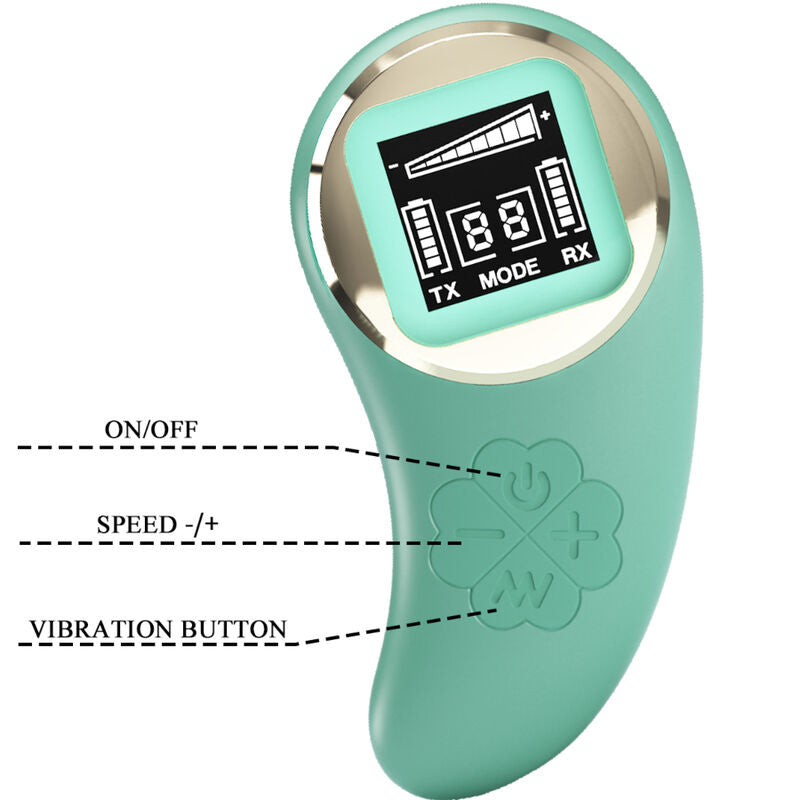 PRETTY LOVE - MINA EI VIBRATOR AFSTANDSBEDIENING GROEN