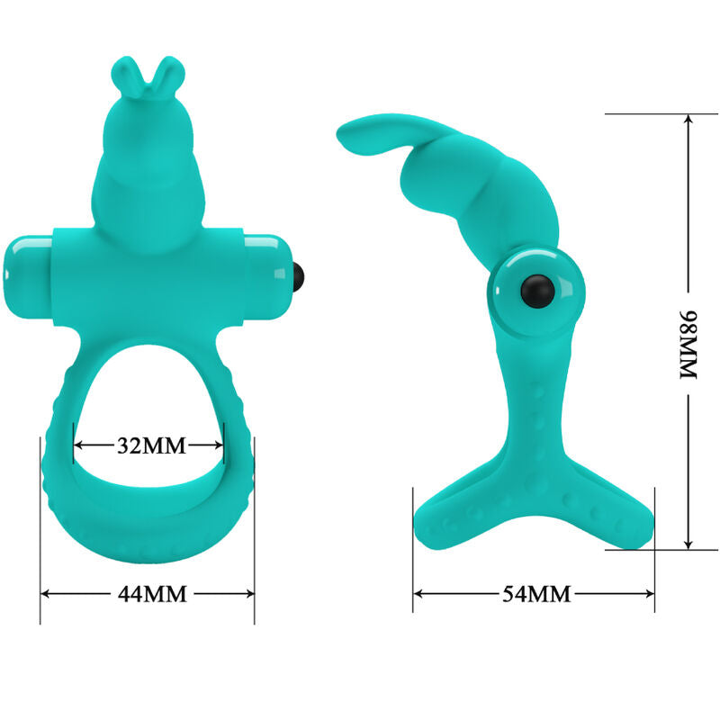 PRETTY LOVE - FIGGY GREEN RABBIT VIBRERENDE RING