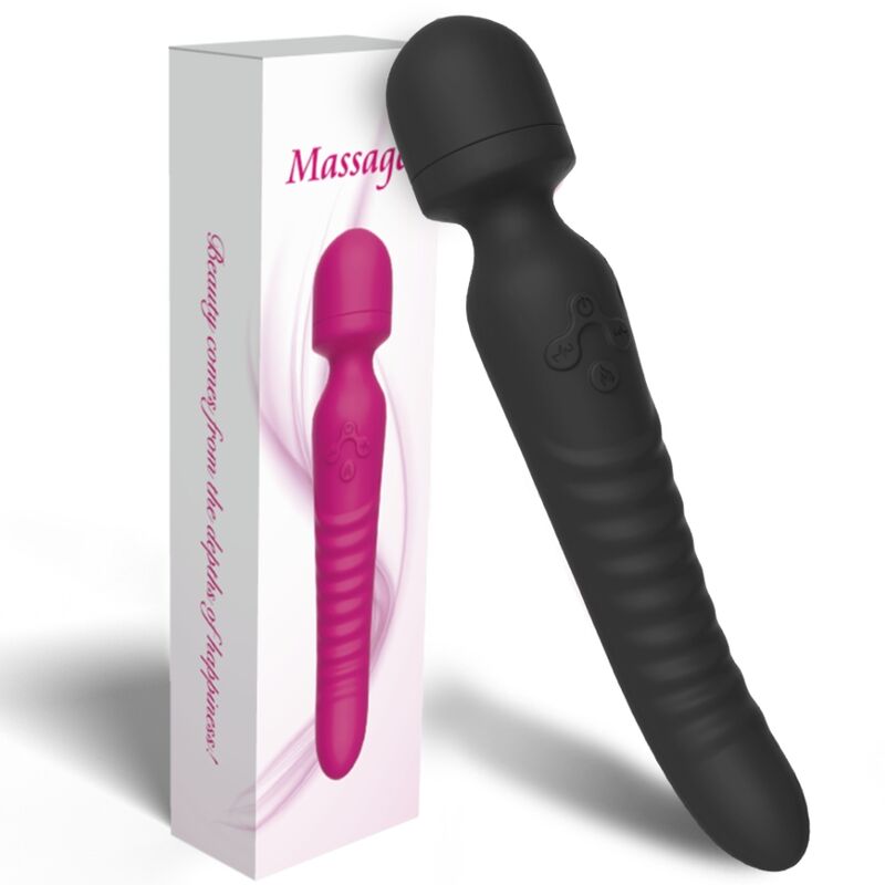 ARMONY - MISSION MASSAGER &amp; VIBRATOR MET HITTE-EFFECT, ZWART