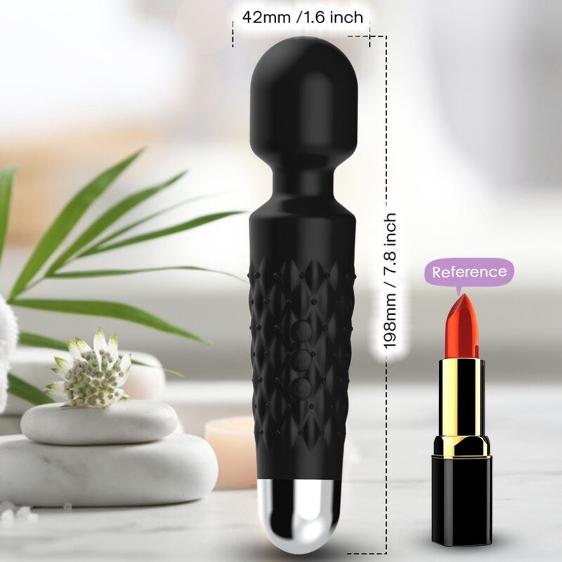 ARMONY - POSTBODE MASSAGER &amp; VIBRATOR FLEXIBELE KOP ZWART