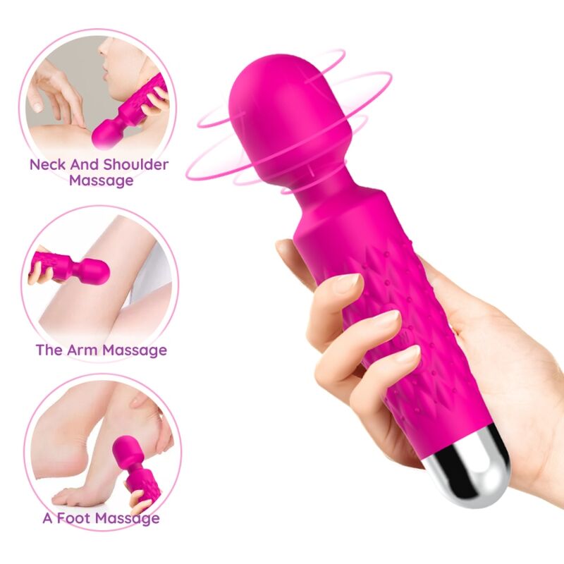 ARMONY - POSTBODE MASSAGER &amp; VIBRATOR FLEXIBELE KOP FUCHSIA