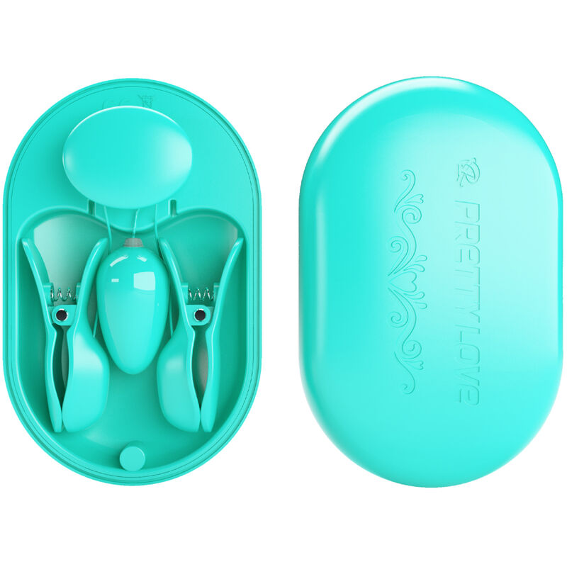 PRETTY LOVE - SURPRISE BOX BLAUWE ELEKTRO STIMULATIECLIPS
