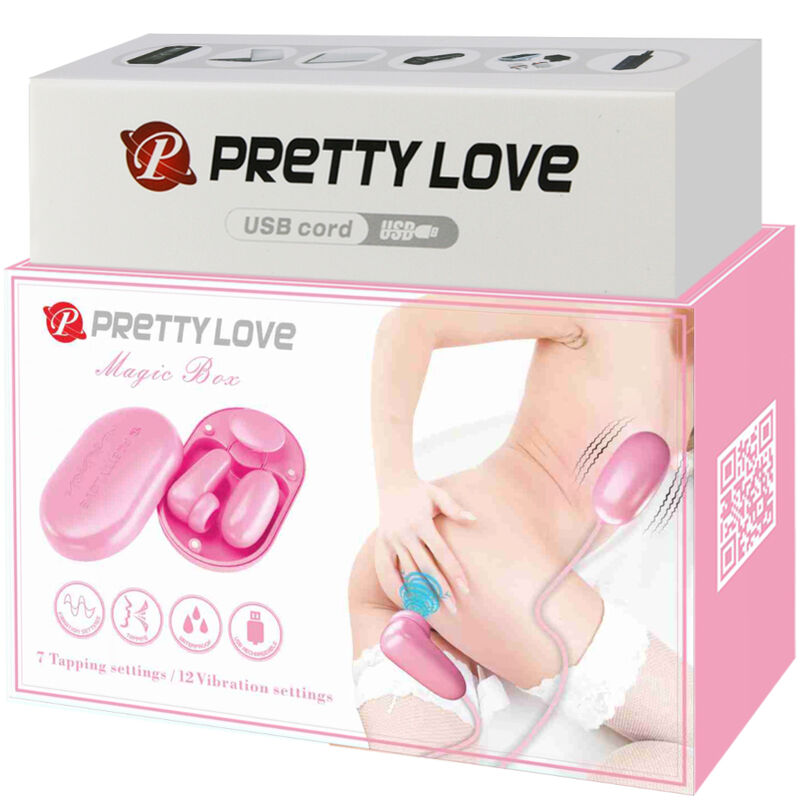 PRETTY LOVE - MAGIC BOX VIBRERENDE KOGEL &amp; ROZE STIMULATOR