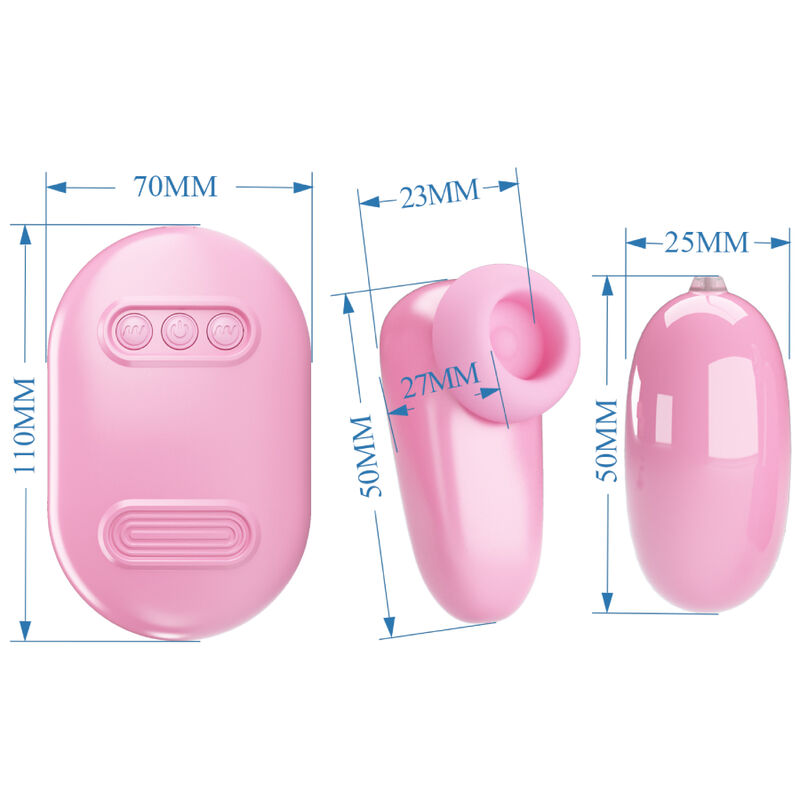 PRETTY LOVE - MAGIC BOX VIBRERENDE KOGEL &amp; ROZE STIMULATOR