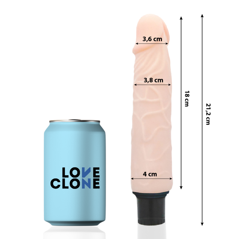 LOVECLONE - FINN REALISTISCHE VIBRATOR ZELFSMERING 21.2 CM -O- 3.8 CM