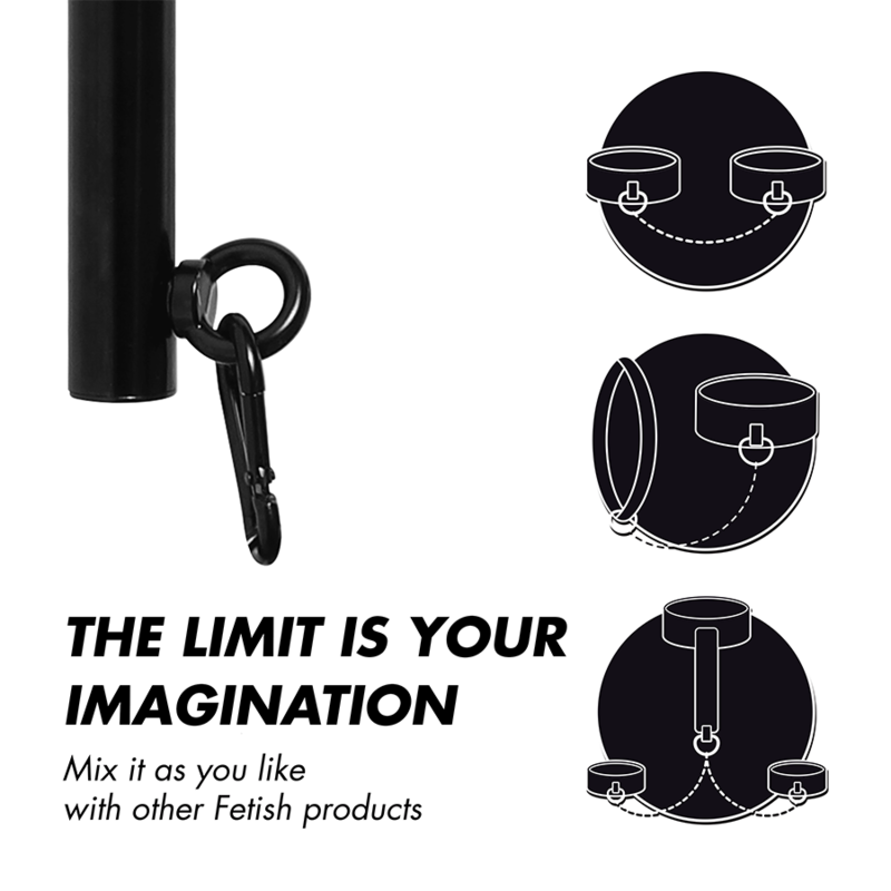 FETISH SUBMISSIVE – verstelbare spreidstang set 4-delig